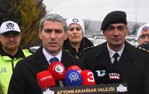 Afyonkarahisar Valisi Aktaş, Afyonkarahisar - Ankara kara yolu uygulama noktasını ziyaret etti