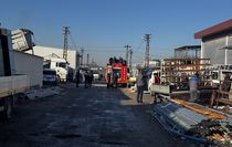 Kırklareli'nde iş yerinde çıkan yangında bir kişi yaralandı