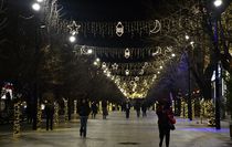 Kosova'nın başkenti Priştine ramazan vesilesiyle süslendi