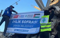 Şırnak Belediyesi Gazze'de her gün 1000 kişiye iftar veriyor