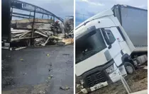 Komşuda korkunç kaza! İki Türk şoför feci şekilde can verdi