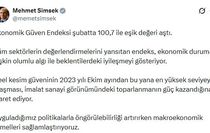 Bakan Şimşek: Ekonomik güven endeksi şubatta 100,7 ile eşik değeri aştı