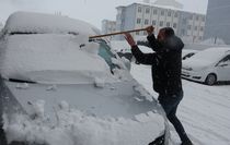 Bitlis'te yoğun kar yağışı