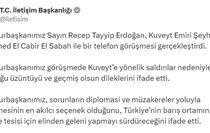 Cumhurbaşkanı Erdoğan, Kuveyt Emiri El Sabah ile görüştü