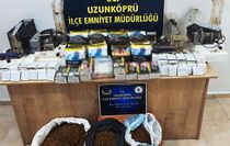 Edirne'de çok sayıda makaron ve kaçak tütün ele geçirildi
