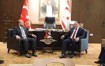KKTC Cumhuriyet Meclisi Başkanı Öztürkler, MÜSİAD heyetini kabul etti