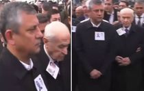 Cenaze töreninde Özel ile Bahçeli arasında dikkat çeken anlar