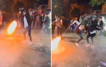Eğlenceniz batsın! Görüntülere büyük tepki var