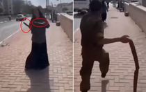 İsrail'de sirenler çalarken bıçaklarla dans eden kadın etkisiz hale getirildi