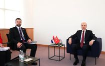 TBMM Başkanı Kurtulmuş, Boşnak Ulusal Azınlık Konseyi Başkanı Hodzic'i kabul etti
