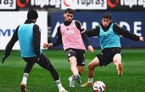 Beşiktaş, günü çift antrenmanla tamamladı
