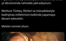 Cumhurbaşkanı Erdoğan, Alparslan Türkeş'i vefatının 29'uncu yıl dönümünde andı