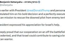 Netanyahu'dan Trump'a kurtarma operasyonu tebriği
