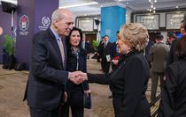 TBMM Başkanı Kurtulmuş, Rusya Federasyon Konseyi Başkanı Matviyenko ile görüştü