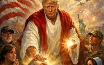 Trump tepkiler sonrası, kendisini İsa peygamber benzeri gösteren görseli sildi