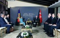 Cumhurbaşkanı Erdoğan, Moldova Cumhurbaşkanı Sandu ile bir araya geldi