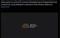 Emine Erdoğan'dan 5'inci Antalya Diplomasi Forumu'na ilişkin paylaşım