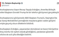 Erdoğan, Trump ile telefon görüşmesi yaptı