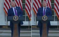 Trump'ın korku dolu anları! Kuşu dron sanınca büyük panik yaşadı