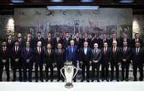 Cumhurbaşkanı Erdoğan, Süper Lig Şampiyonu Galatasaray'ı kabul etti