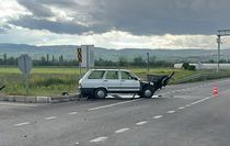 Çorum'da çarpışan iki otomobildeki 7 kişi yaralandı