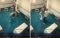 Yurtta kan donduran görüntüler! Küçücük çocuğu tekme tokat dövdü