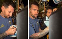 Messi'den alkış alan hareket! Tekerlekli sandalyedeki gazeteciyi geri çevirmedi