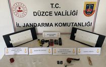 Düzce'de kaçakçılık ve uyuşturucu operasyonlarında 10 şüpheli yakalandı