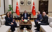 Cumhurbaşkanı Yardımcısı Yılmaz, Dünya Bankası Türkiye Ülke Direktörü Carret'i kabul etti