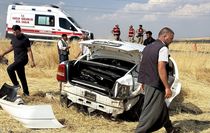 Şanlıurfa'da devrilen otomobildeki 4 kişi yaralandı