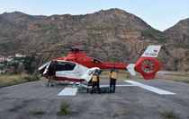 86 yaşındaki felçli hasta ambulans helikopterle Gümüşhane'ye nakledildi