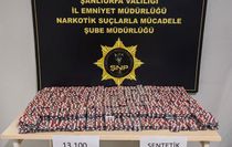 Şanlıurfa’da 13 bin uyuşturucu hap ele geçirildi