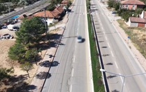 Kırıkkale'de dron denetimini fark eden ehliyetsiz sürücüye 240 bin lira ceza kesildi