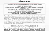 Cep telefonunda taksit sınırı iki katına çıktı! 40 bin liraya kadar 12 ay taksit yapılabilecek