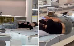 Dünyaca ünlü mobilya mağazasında skandal görüntü