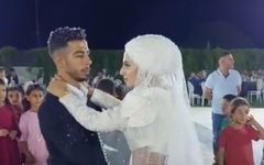 Yeni evli çiftin muradı gözünde kaldı 