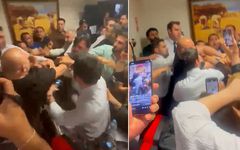 Belediye başkanvekili seçiminde tekme ve yumruklar havada uçuştu