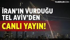 İran'ın Vurduğu Tel Aviv'den Canlı Yayın