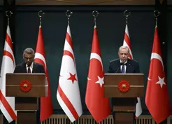 >Cumhurbaşkanı Erdoğan: Kıbrıs'tan çözüm, iki devletin var olmasından geçiyor