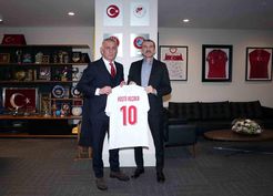 >Rüştü Reçber, TFF Başkanı Hacıosmanoğlu ile görüştü