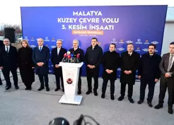 >Ulaştırma ve Altyapı Bakanı Uraloğlu, Malatya Kuzey Çevre Yolu şantiyesinde inceleme yaptı