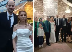 >Alman damadın bayrak hassasiyeti! Davetlileri bakın nasıl karşıladı