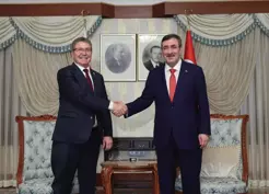 >Cevdet Yılmaz ve Ünal Üstel'den KKTC Ekonomik İşbirliği Toplantısı