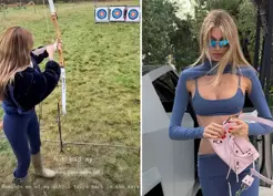 >Hakkında yakalama kararı olan Şevval Şahin'in okçuluk paylaşımı sosyal medyanın gündeminde