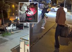 >İstanbul'u kuvvetli fırtına vurdu! Ayakta durmak dahi güç
