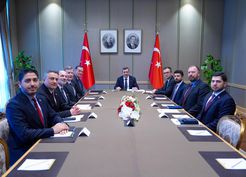 >Cevdet Yılmaz, American Turkish Business Roundtable üyeleriyle görüştü