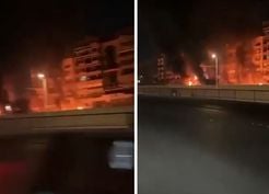>İsrail vurdu! Lübnan yangın yeri