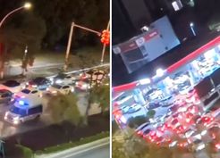 >Çin'de zam öncesi benzin istasyonlarında uzun kuyruklar oluştu