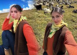>Zeynep Atılgan'ın derin yırtmaçlı pozundaki ayrıntı olay oldu