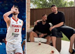 >Houston’da Türk buluşması! NBA yıldızı Alperen Şengün ile Mahmut Orhan bir arada